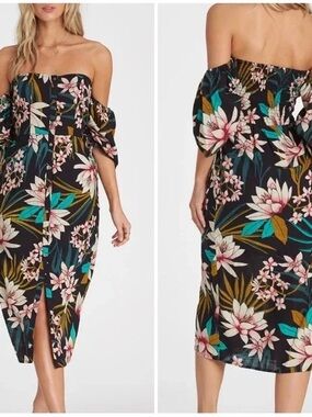 Billabong Live Tight Dress size small off shoulder